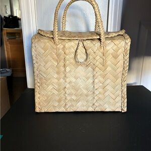 Handwoven Straw Tote Bag